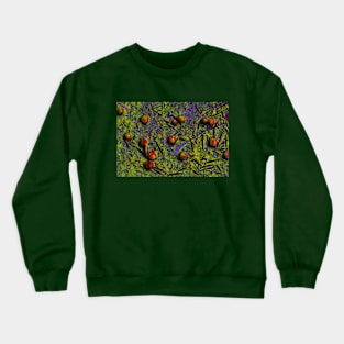 Ripe Peaches on Grass Crewneck Sweatshirt